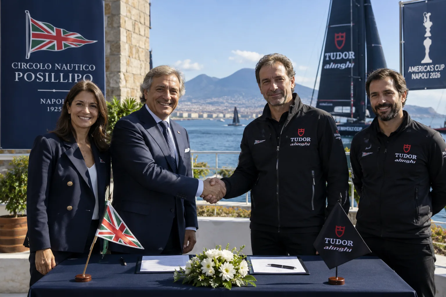 America’s Cup in Naples: Circolo Nautico Posillipo welcomes Tudor Team Alinghi