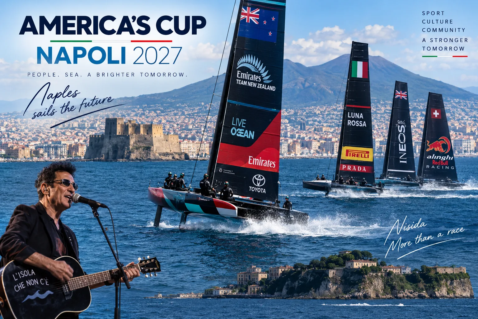 America's Cup 2027: Naples Prepares for World-Class Sailing as Music Comes to Nisida
