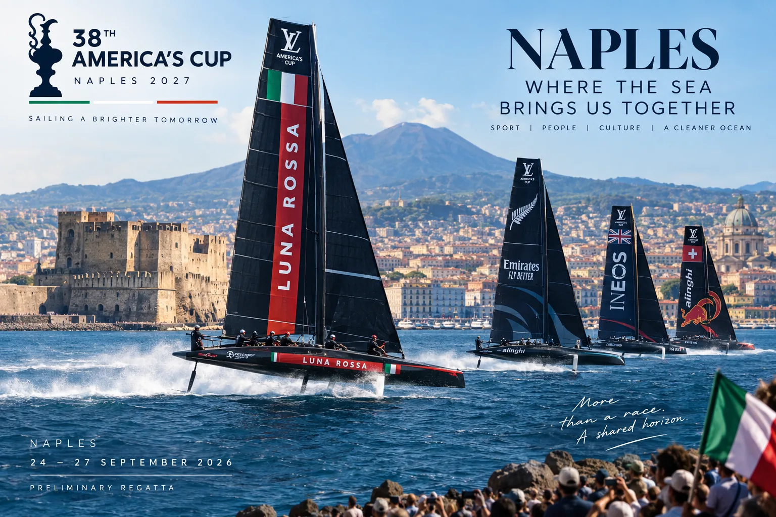America’s Cup Takes Centre Stage in Naples: A Week of Sailing, Music and Major Events