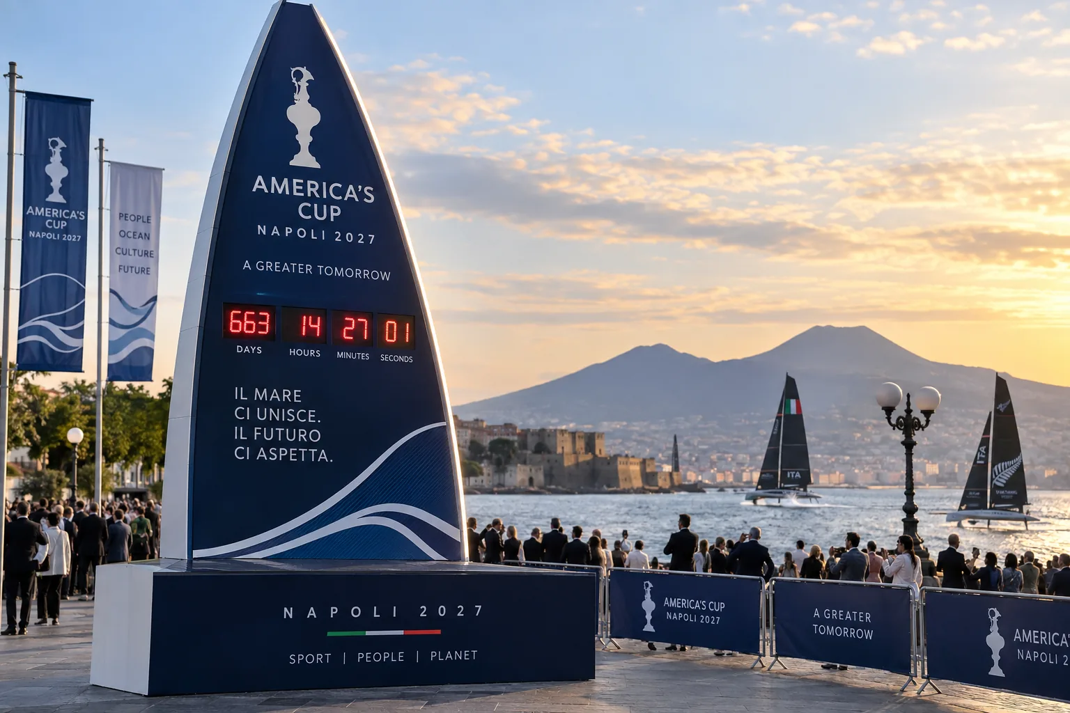 America’s Cup 2027: Naples launches the countdown to the 38th edition
