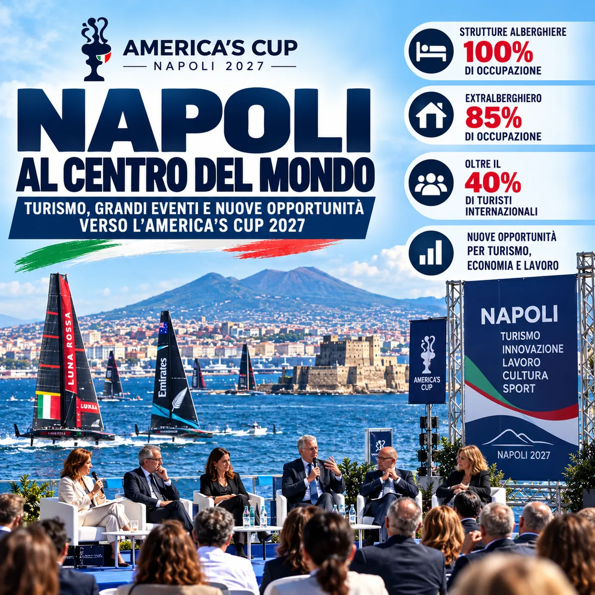 America’s Cup puts Naples on the world stage: tourism and major events in focus ahead of 2027