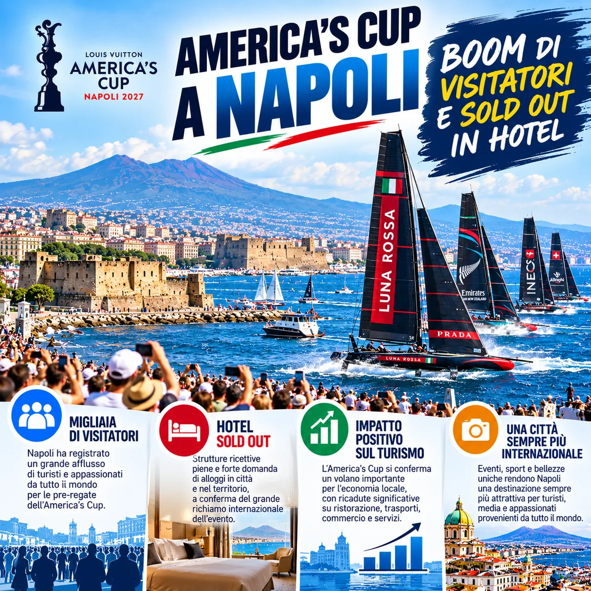 America’s Cup boosts tourism in Naples as September heads towards 2.2 million visitors