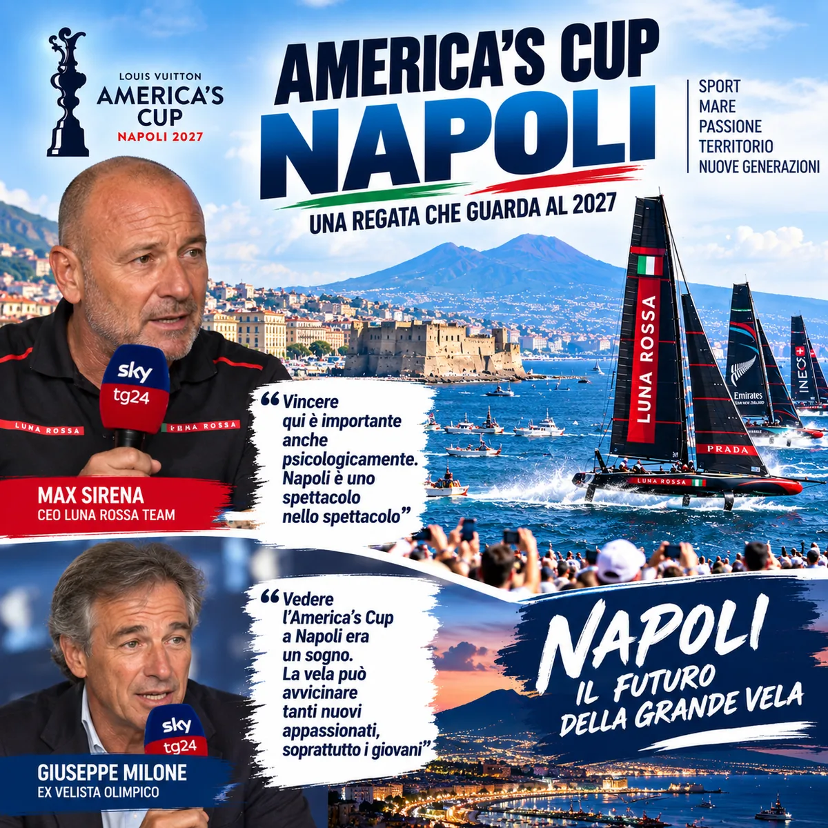 America’s Cup: Naples passes its Preliminary Regatta test as Luna Rossa looks ahead to 2027