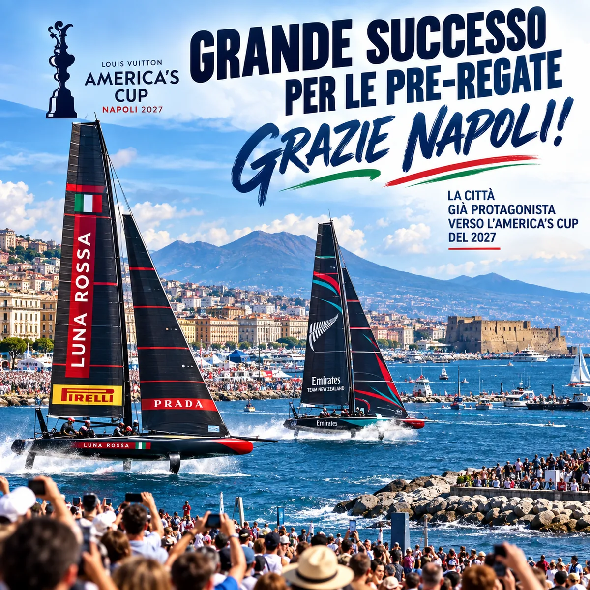 America’s Cup: Naples passes the Preliminary Regatta test as the city looks ahead to 2027