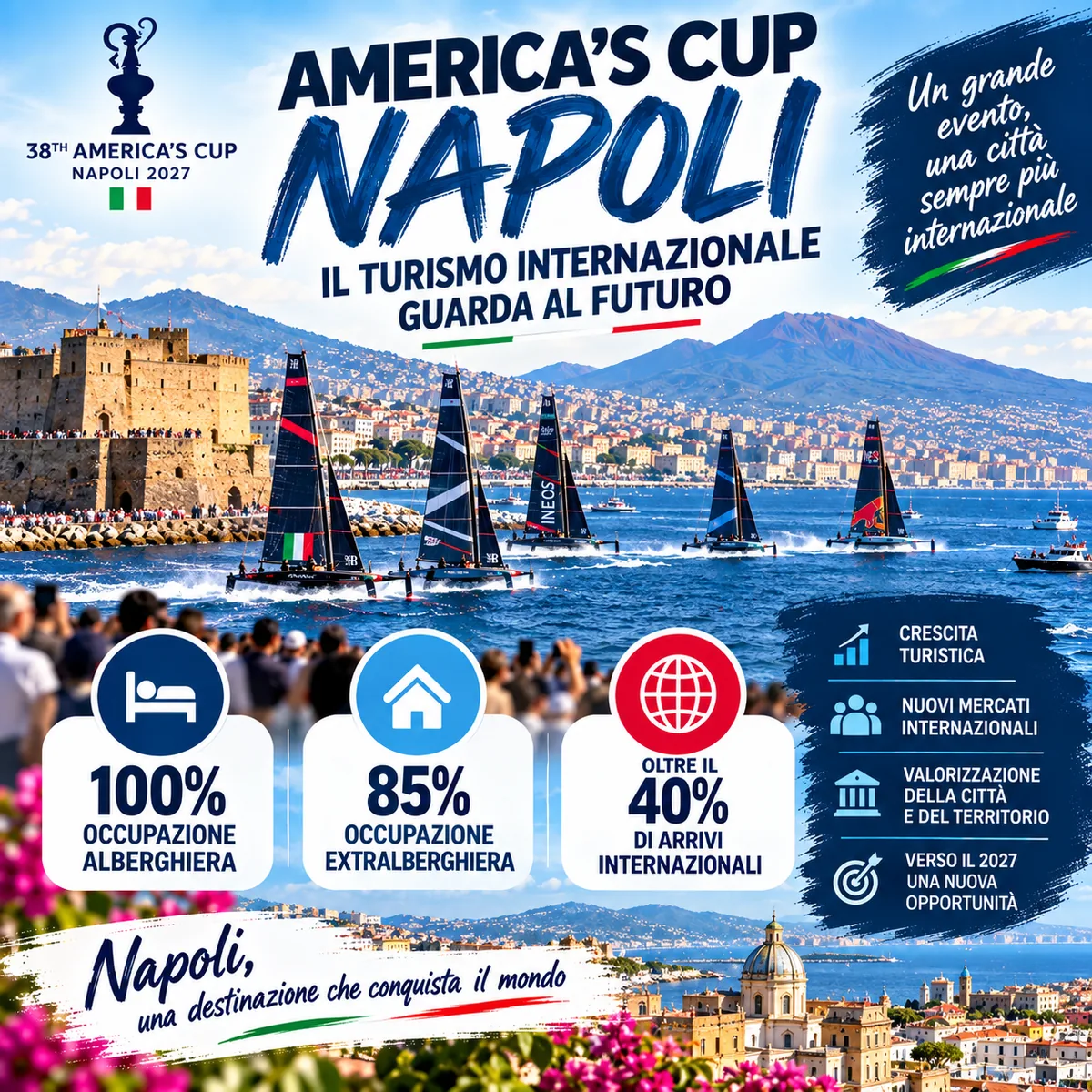 America’s Cup Drives Naples’ International Tourism Ambitions as Hotels Reach Full Occupancy