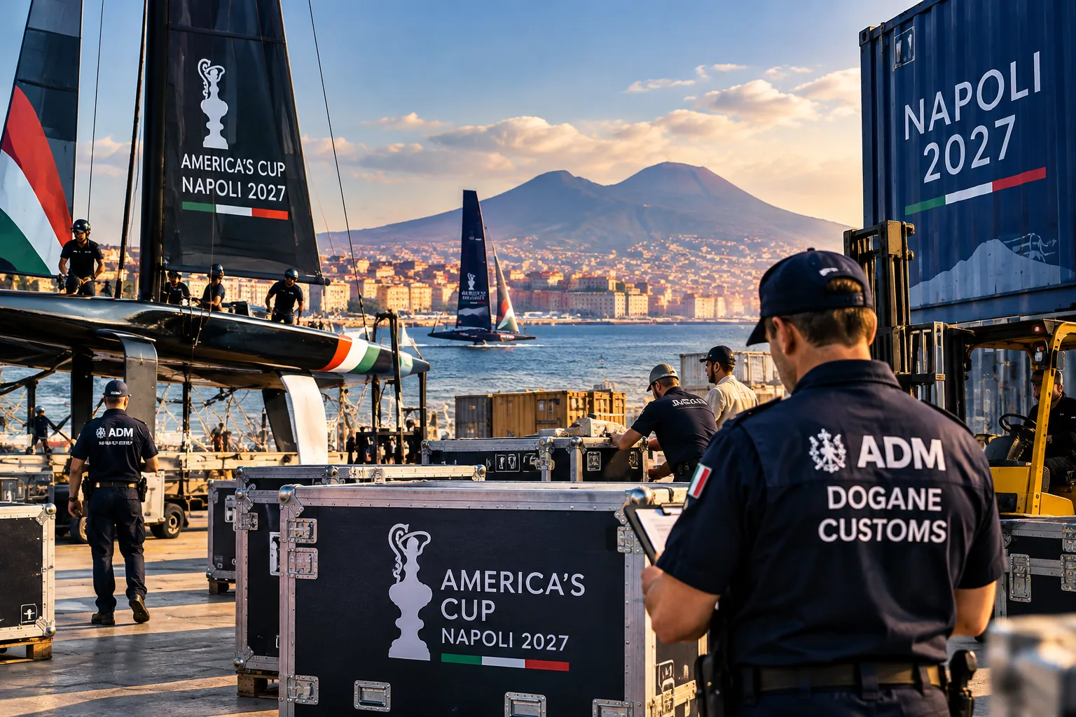 ⛵ America’s Cup Naples 2027: Customs joins the event’s logistics operation