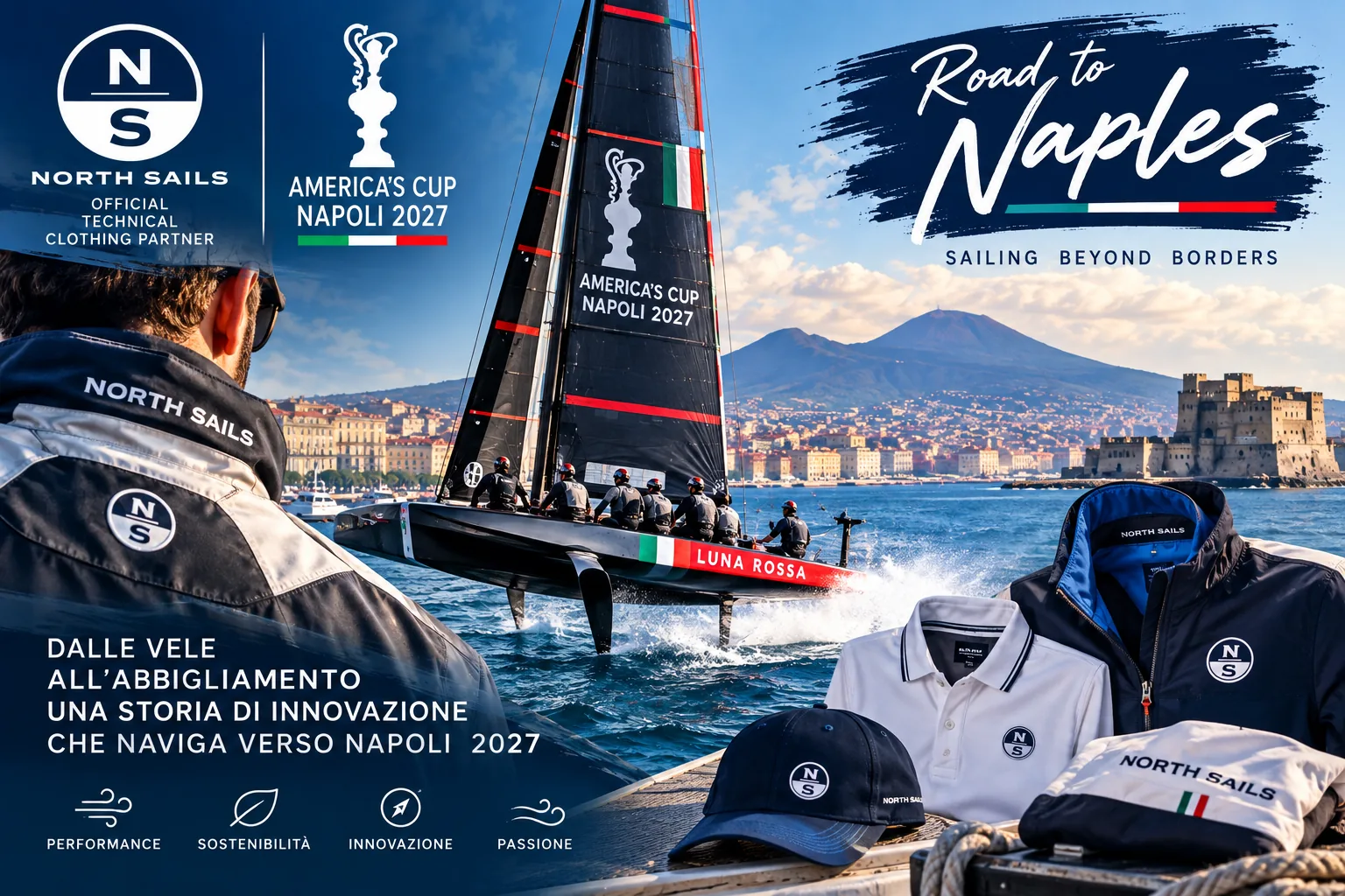 ⛵ America’s Cup Naples 2027: North Sails charts its course towards the Bay