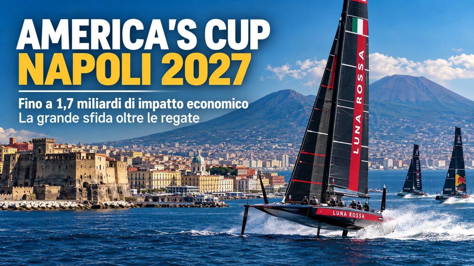 ⛵ America’s Cup Napoli 2027: fino a 1,7 miliardi di impatto economico, la grande sfida oltre le regate