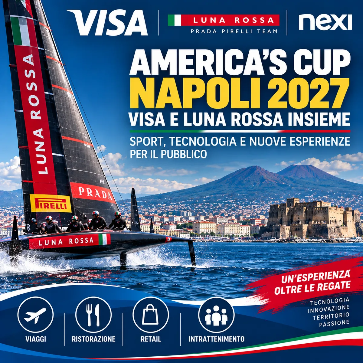 ⛵ America’s Cup Naples 2027: Visa and Luna Rossa Join Forces Around Sport, Technology and Fan Experience