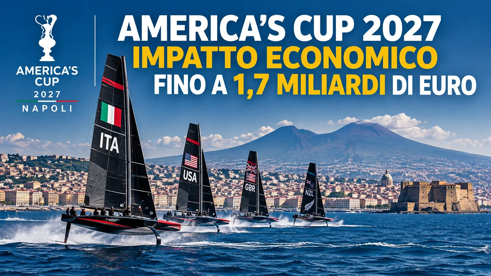 ⛵ America’s Cup 2027 in Naples: Economic Impact Could Reach €1.7 Billion
