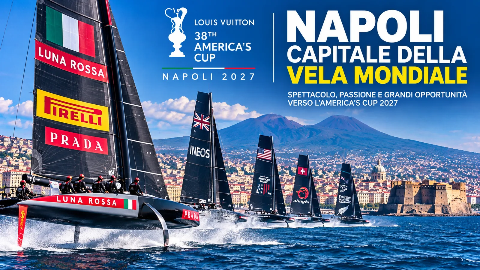 ⛵ America’s Cup 2027: Naples Takes Centre Stage as Luna Rossa Inspires Sailing Fans