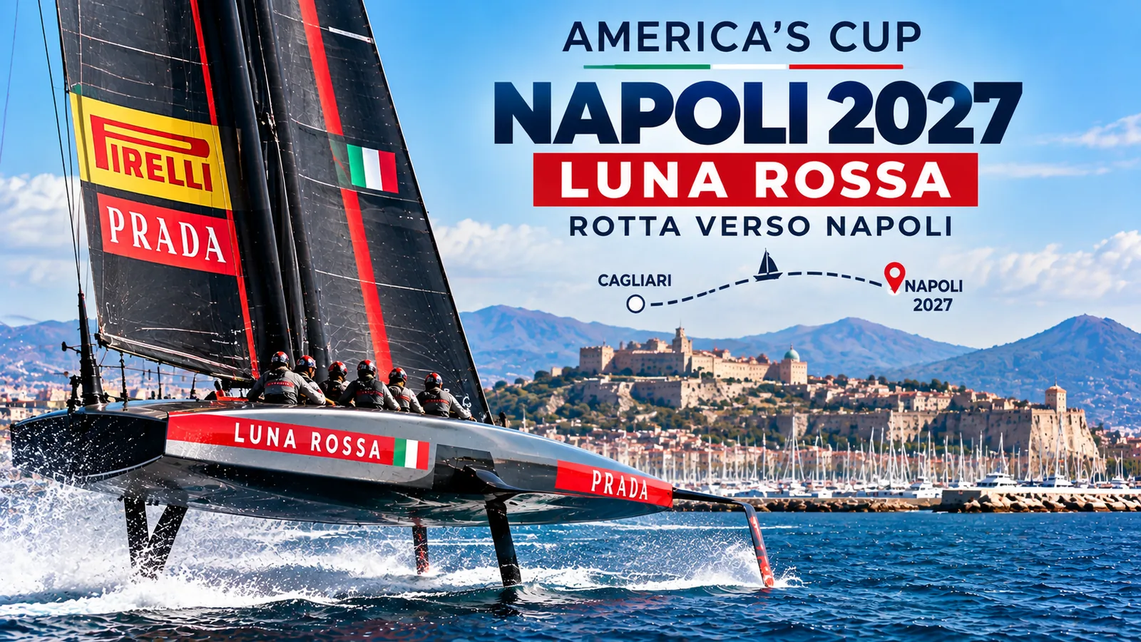 ⛵ America’s Cup Naples 2027: Luna Rossa Steps Up AC75 Training in Cagliari, Naples Move Planned for Spring