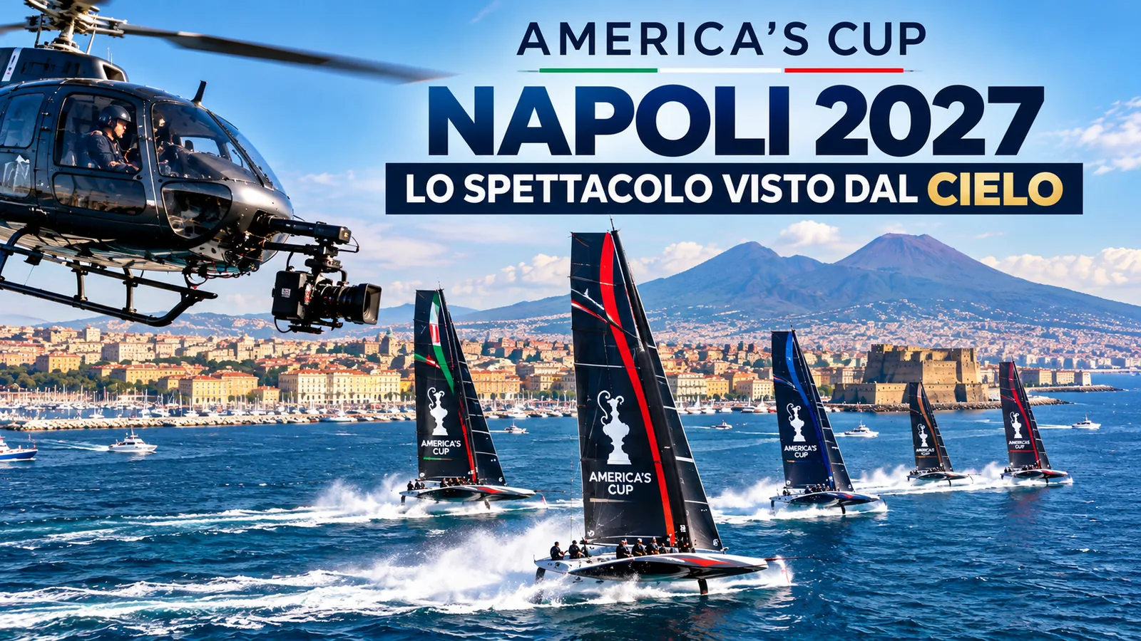 🚁 America’s Cup Naples 2027: Meet Alberto Guerini, the Pilot Bringing Sailing Action to Life from Above