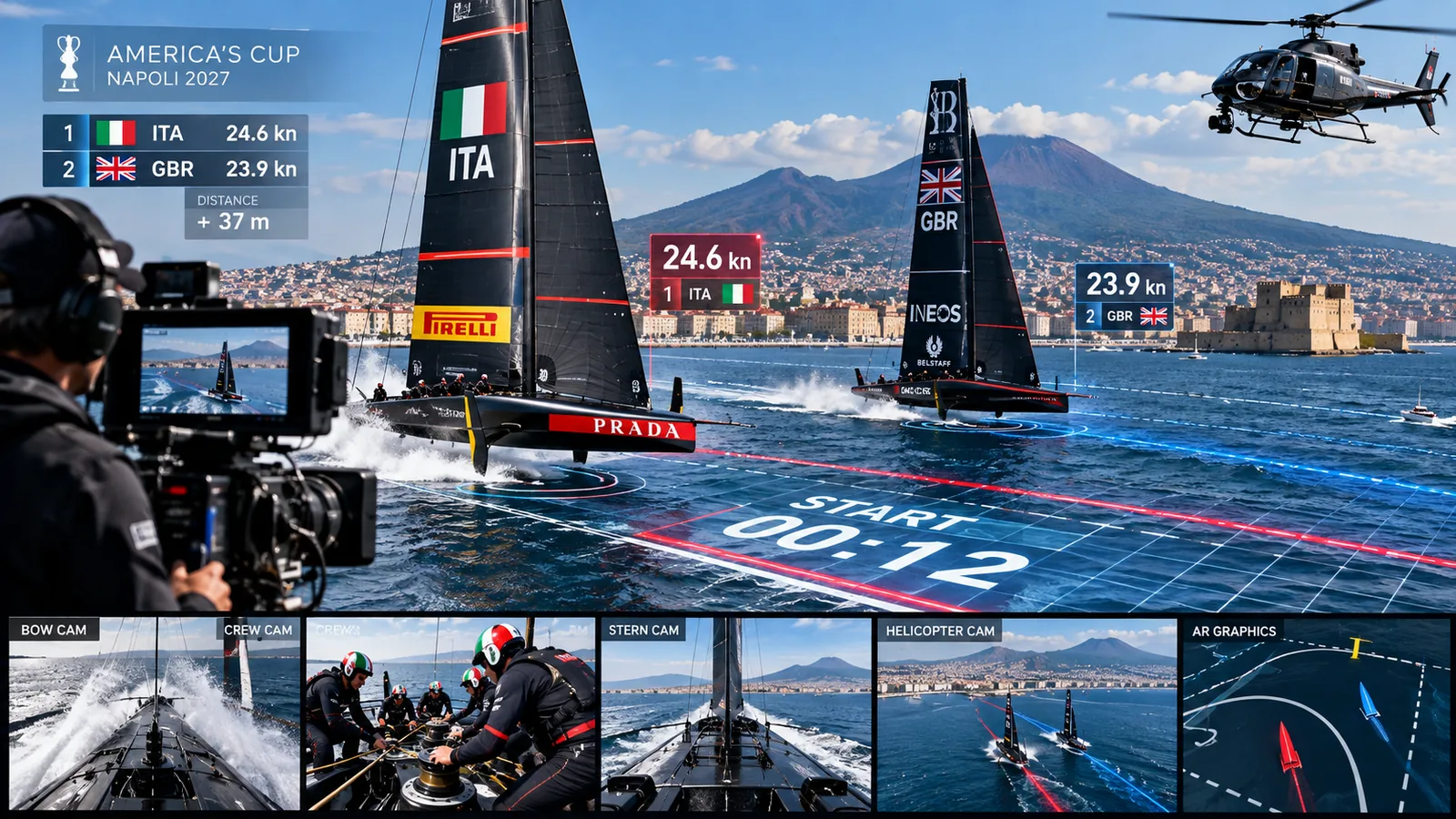 📺 America's Cup Naples 2027: Advanced Cameras and Augmented Reality Transform Sailing Broadcasts