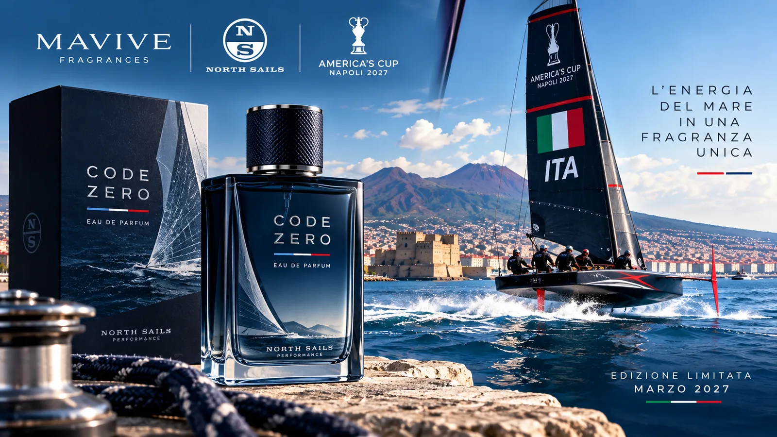 ⛵ America’s Cup Naples 2027: Code Zero Fragrance Brings the Spirit of Sailing to the World of Perfume