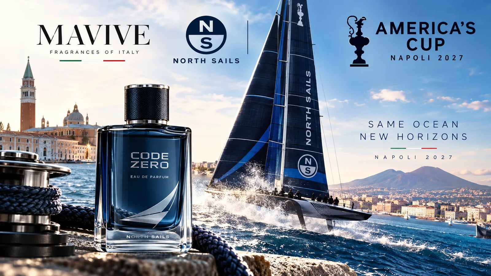 ⛵ America's Cup 2027: Mavive Brings the Spirit of the Sea to Naples and Opens New Venice Headquarters