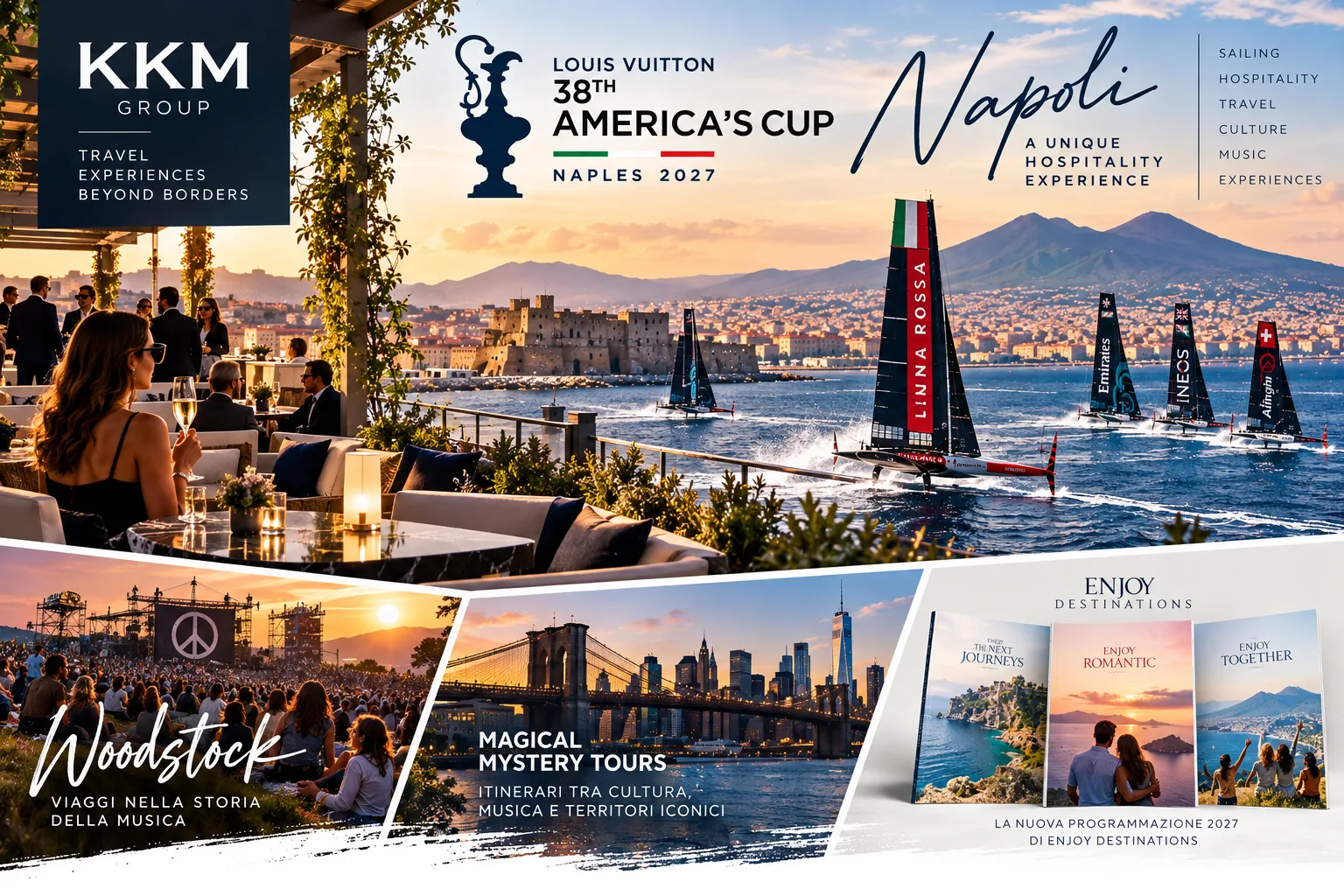 ⛵ America’s Cup Naples 2027: KKM Group Unveils Exclusive Hospitality Terrace for the Sailing Event