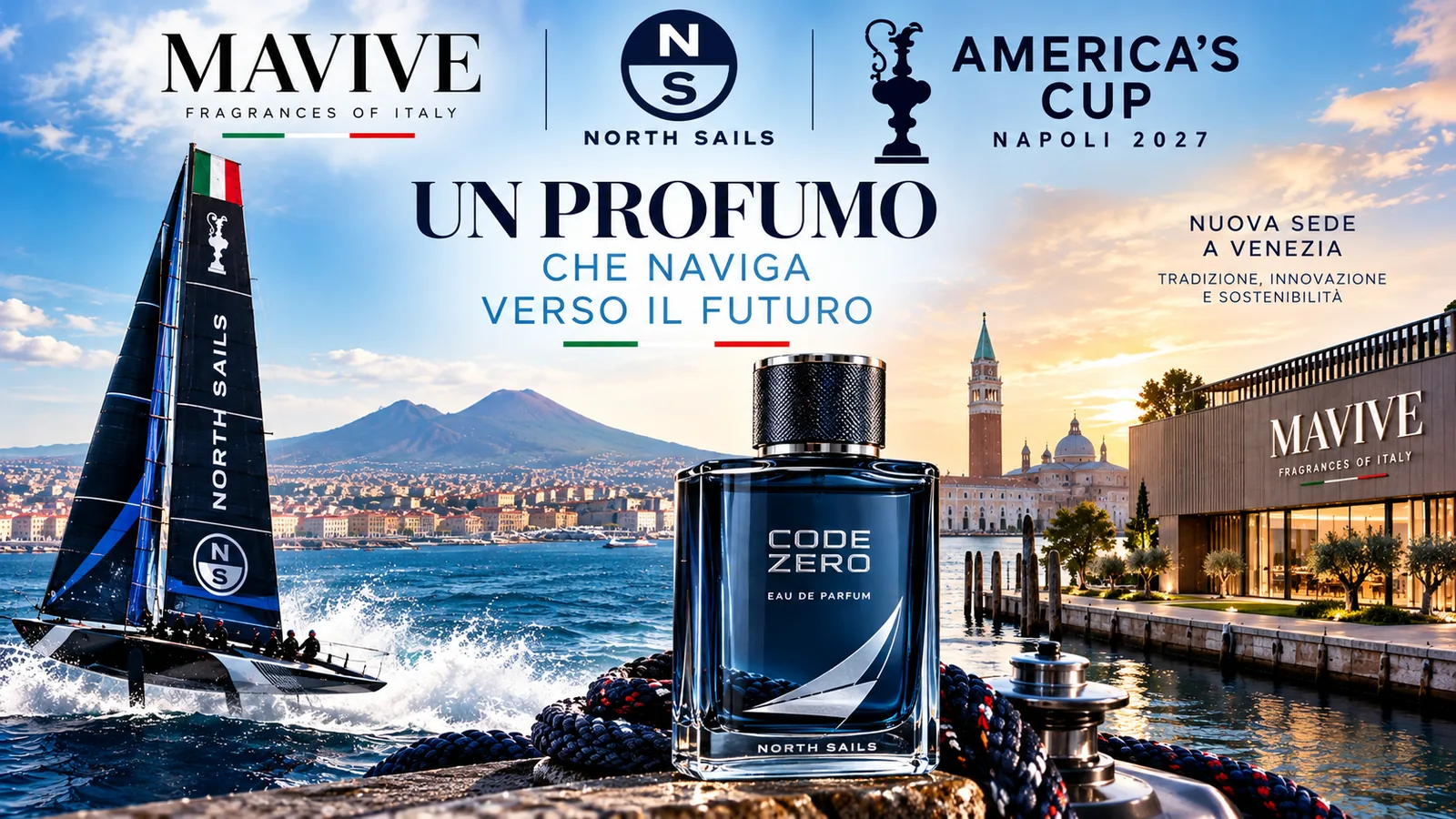 ⛵ America’s Cup Naples 2027: Mavive Announces International Partnership and Opens New Venice Headquarters