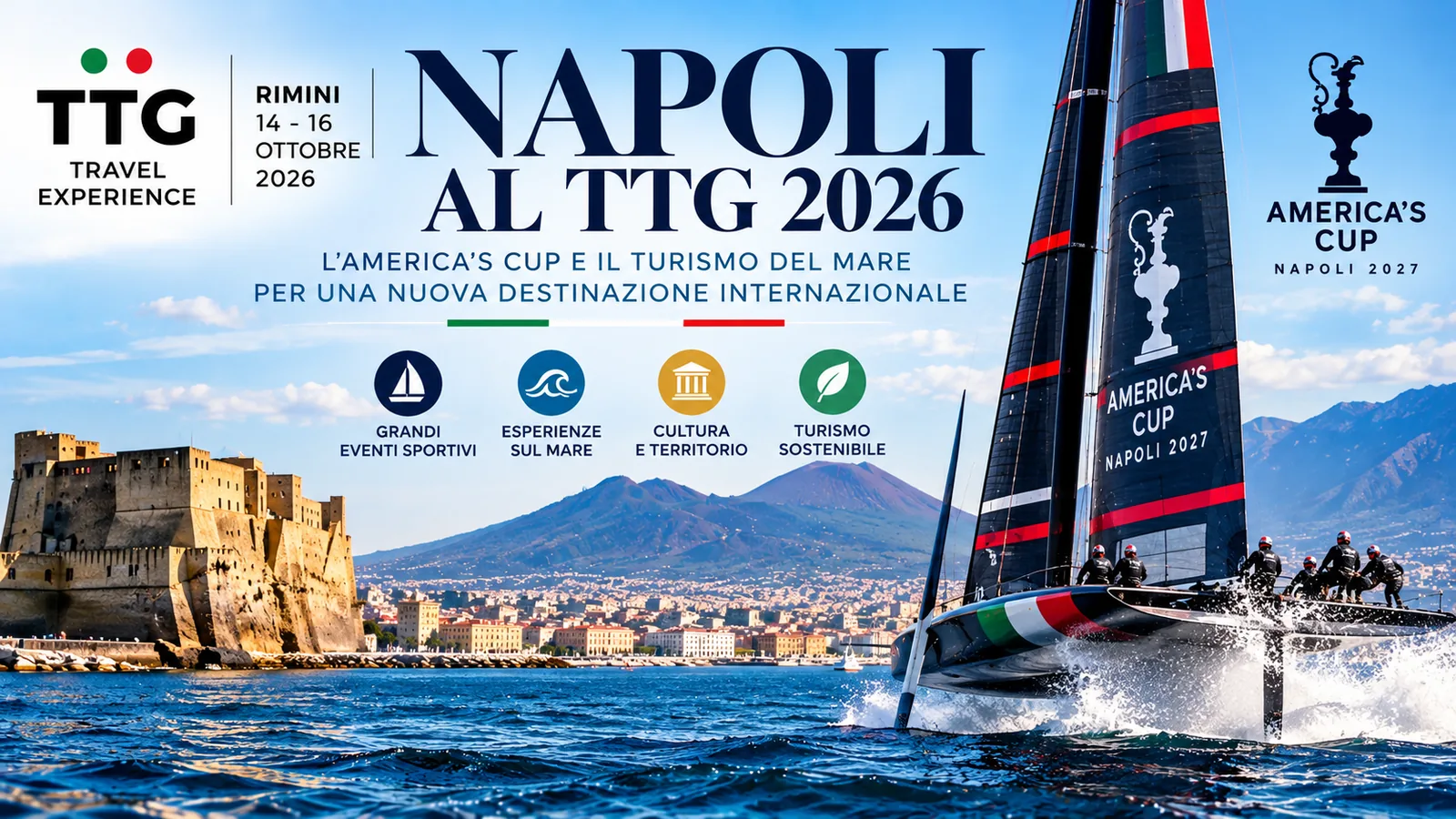⛵ Naples at TTG 2026: America's Cup Leads a New Era of Maritime Tourism