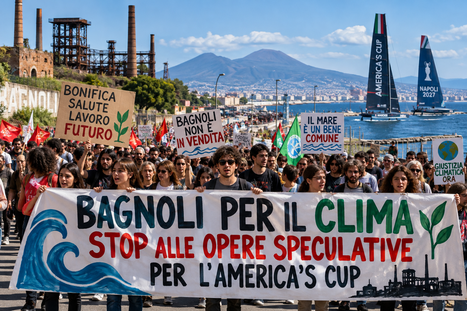 ⛵ America's Cup 2027: Climate Protest in Naples as Bagnoli Residents Challenge Major Development Projects